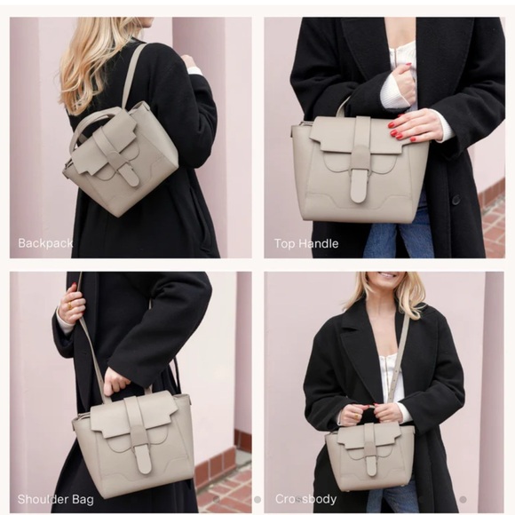 Senreve Mini Maestra - Black Pebbled Leather with Gold Hardware - Picture 10 of 10